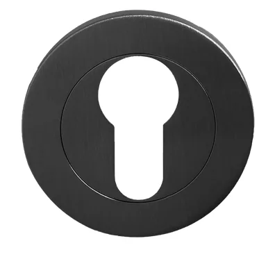 Euro Escutcheon in Matte black