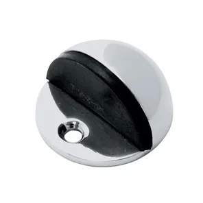 Half moon door stop in Brushed nickel