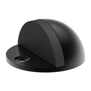 Half moon door stop in Matte black