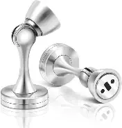 Magnetic doorstop in Brushed nickel