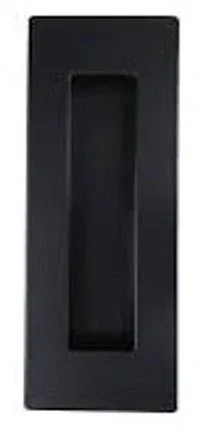 Rectangular flush pull in Matte black