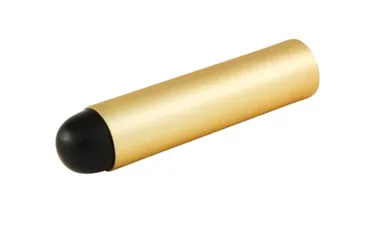 Round door stop in Satin brass