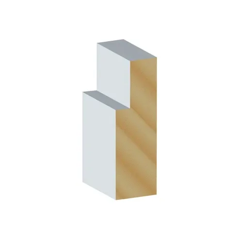 Single rebate primed pine door jamb