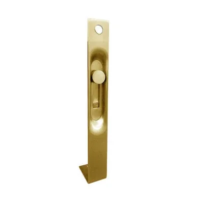 Sliding action bolt in Satin brass