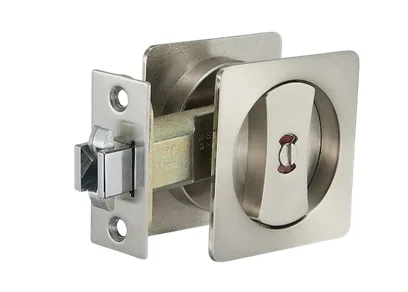 Square cavity slider in Brushed nickel