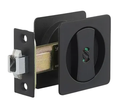 Square cavity slider in Matte black