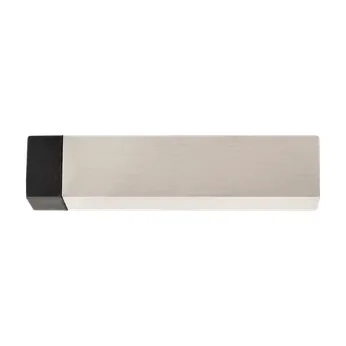 Square wall mount door stop in Brushed nickel